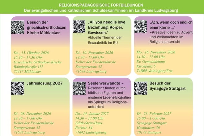 Der neue Fortbildungsflyer ist da jetzt immer online !